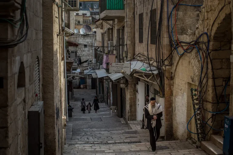 A Jewish man walks through Jerusalem’s Old City. (Chris McGrathGetty Images)