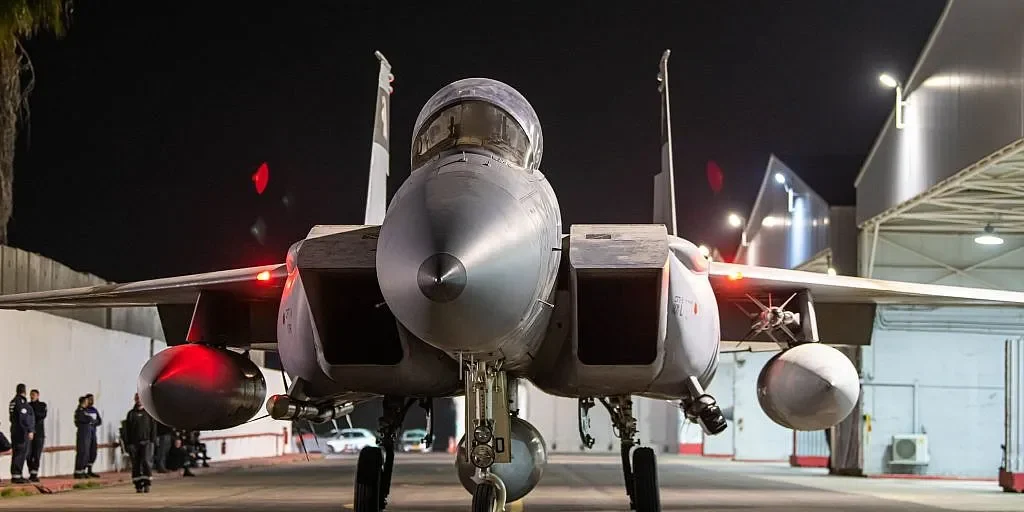 Israeli Air Force fighter jets prepare to head out for strikes in Iran, early October 26, 2024 Israel Defense Forces