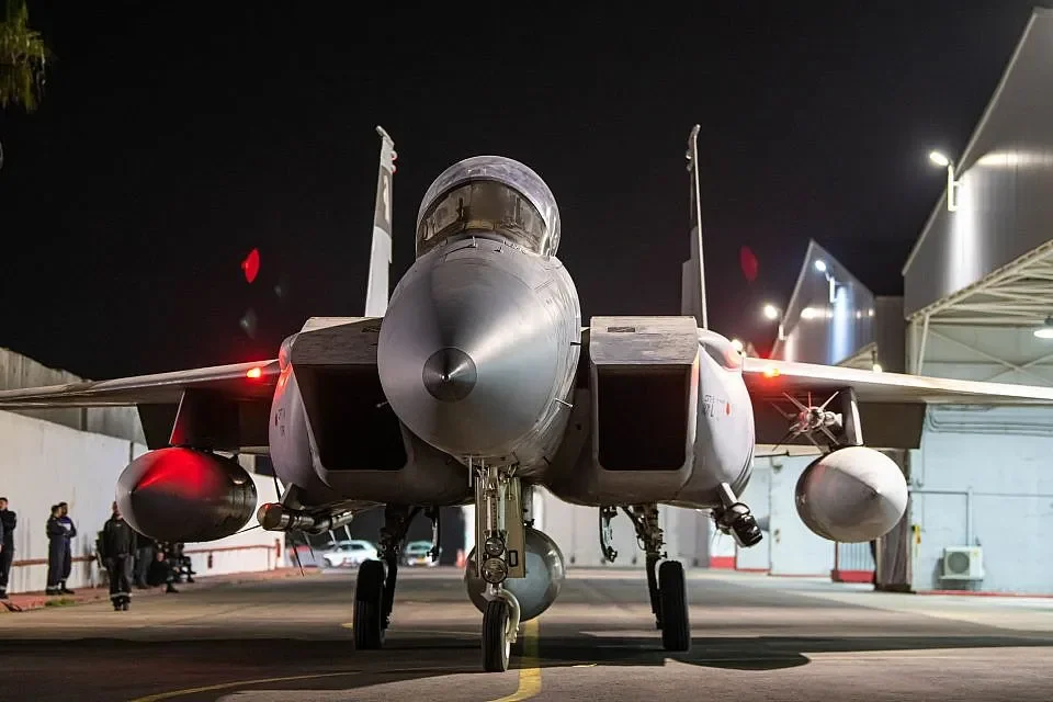 Israeli Air Force fighter jets prepare to head out for strikes in Iran, early October 26, 2024 Israel Defense Forces