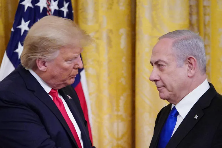 President Donald Trump and Israel’s Prime Minister Benjamin Netanyahu President Donald Trump and Israel's Prime Minister Benjamin Netanyahu