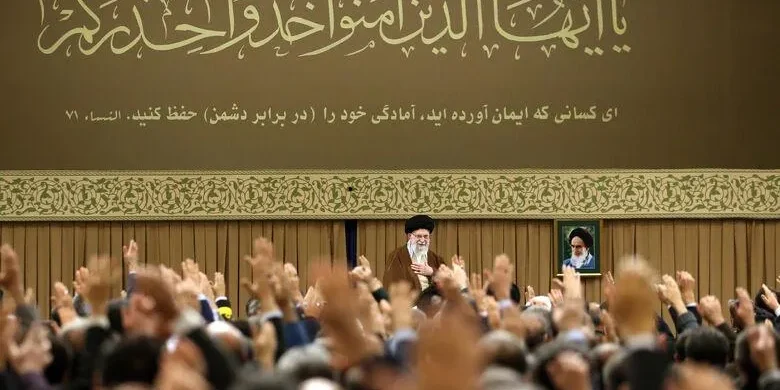 Ayatollah Ali Khamenei meets defense scientists, officials, and experts in Tehran, Iran .Office of the Iranian Supreme Leader