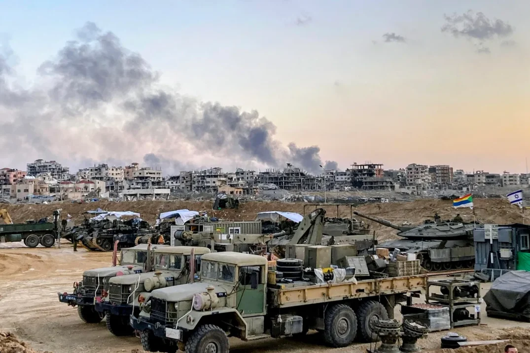 Temporary IDF base in northern Gaza