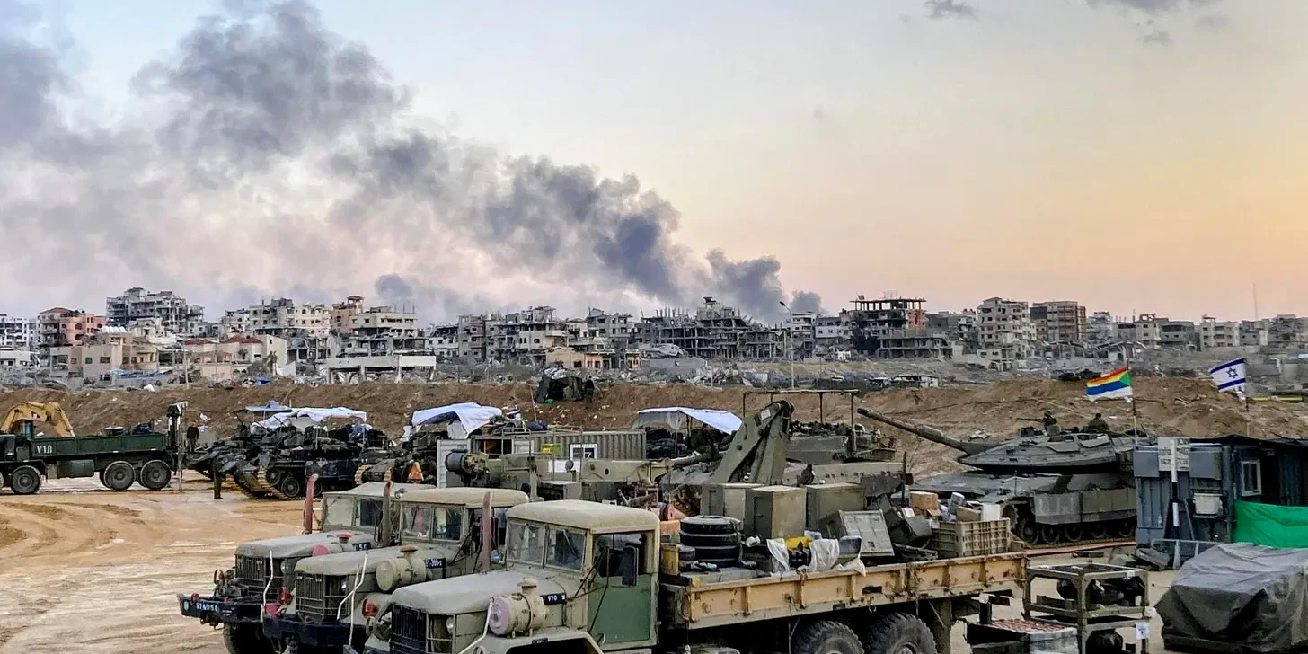 Temporary IDF base in northern Gaza
