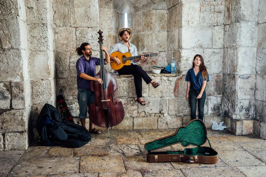 Street musicians in Jerusalem