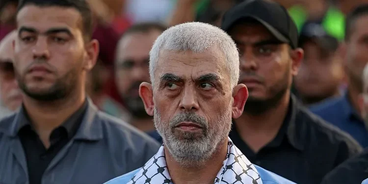 Yahya Sinwar attends a rally in support of Jerusalem’s al Aqsa mosque in Gaza City on October 1, 2022. Mahmud Hams AFP via Getty Images