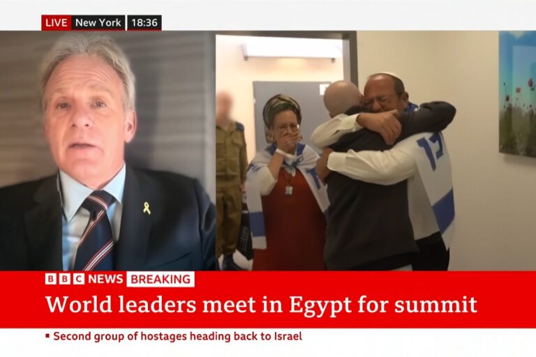 Michael Oren Appears on BBC World News