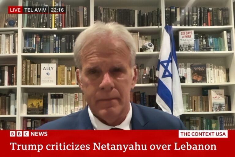 Michael Oren Appears on BBC's‘The Context